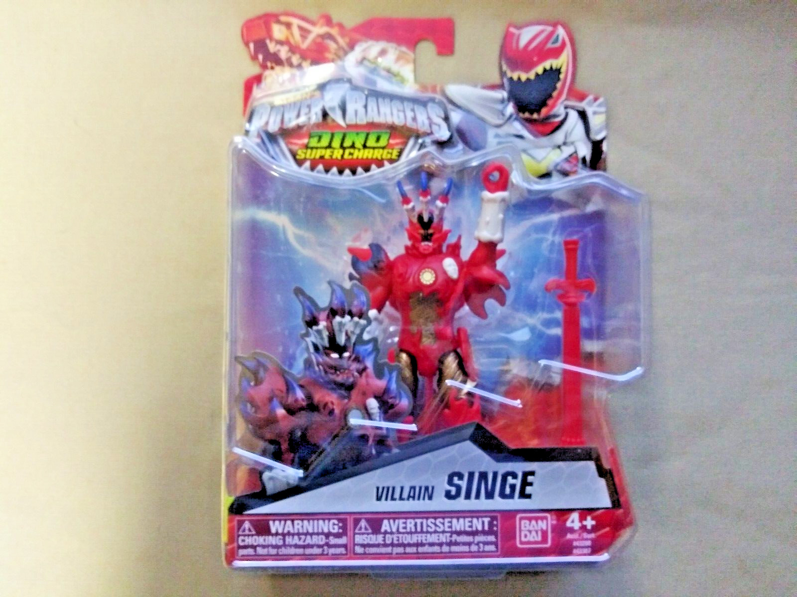 Power Rangers Dino Super Charge SINGE Villain 5&Prime; Figure 2016 NISP FREE SHIPPING