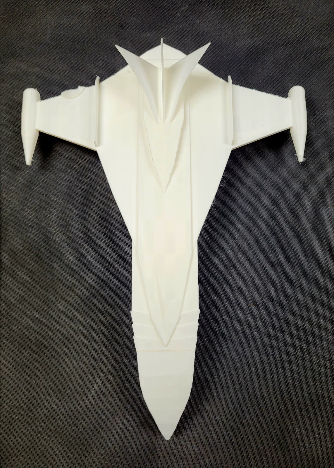 God Phoenix Starfighter Jet White 12 inches Display Prop & Fantasy 3D Printed