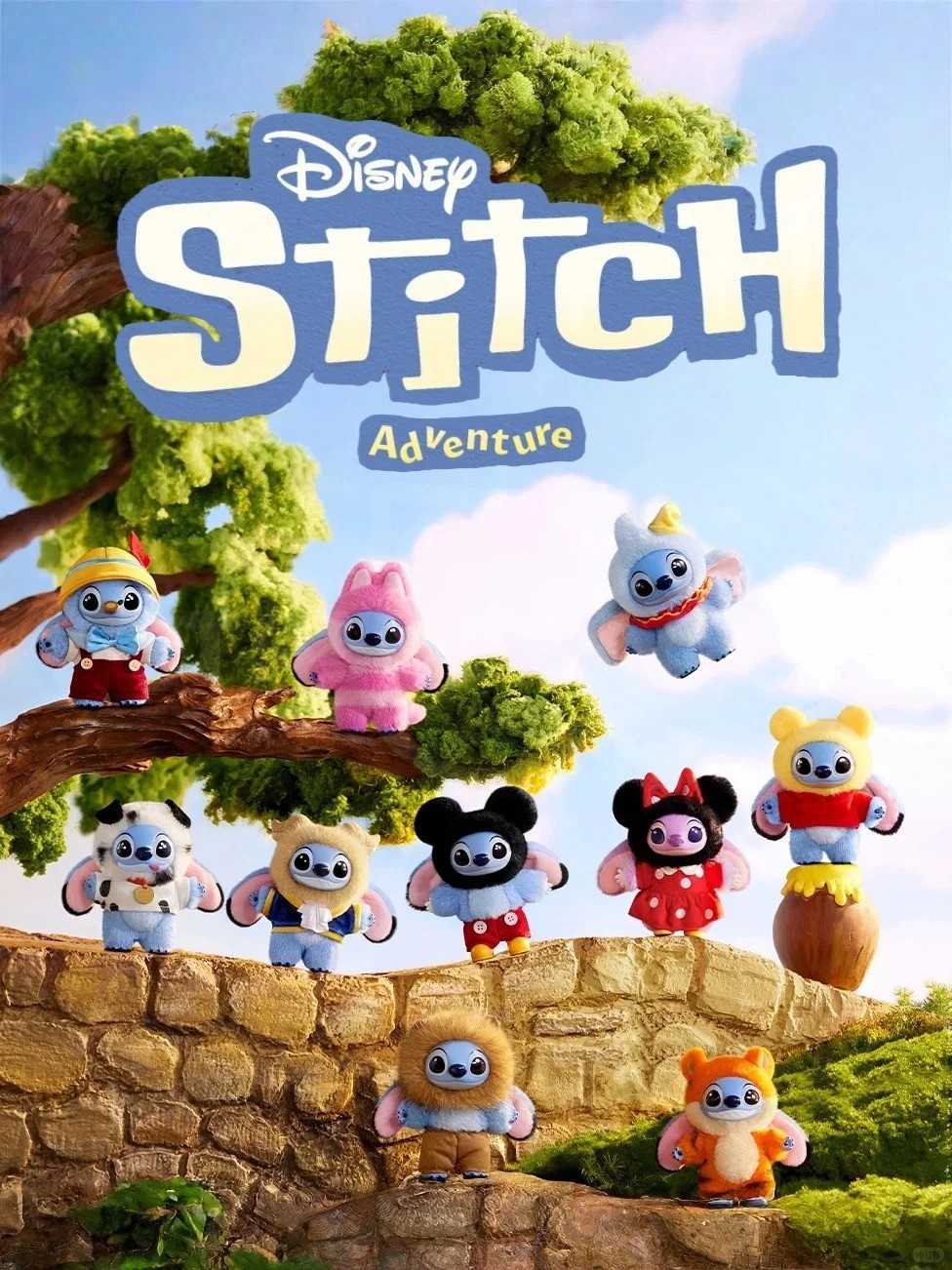 Authentic Disney Stitch Adventure Series Plush Pendant Confirmed Figure Toy Gift