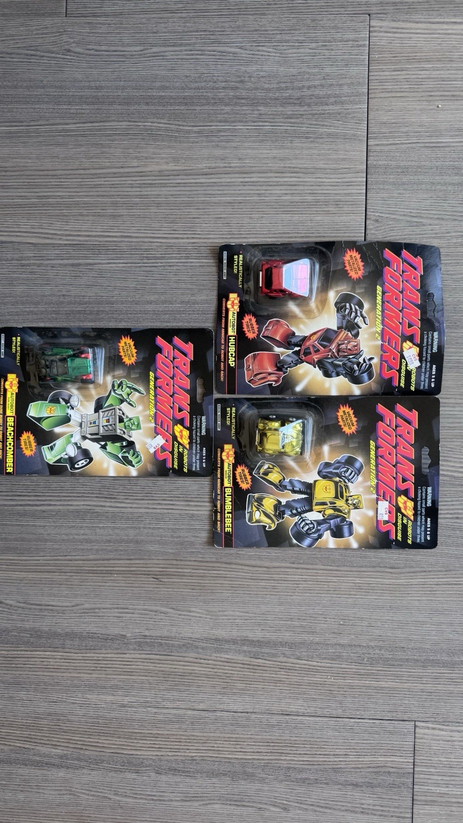 Hasbro Transformers Generation 2 Autobot Hubcap Bumblebee Beachcomber Action Fi…