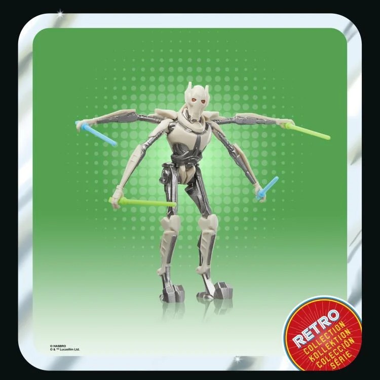 Star Wars Retro Collection ROTS General Grievous 3.75&Prime; Action Figure LOOSE NEW