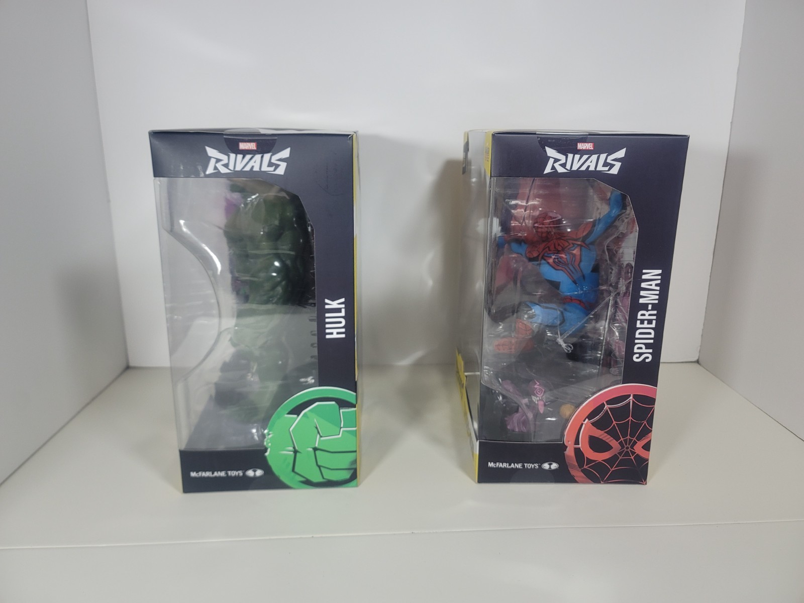 Marvel McFarlane Rivals Hulk & Spider Man 1:6 Action Figure Boxed w/ Comic Book