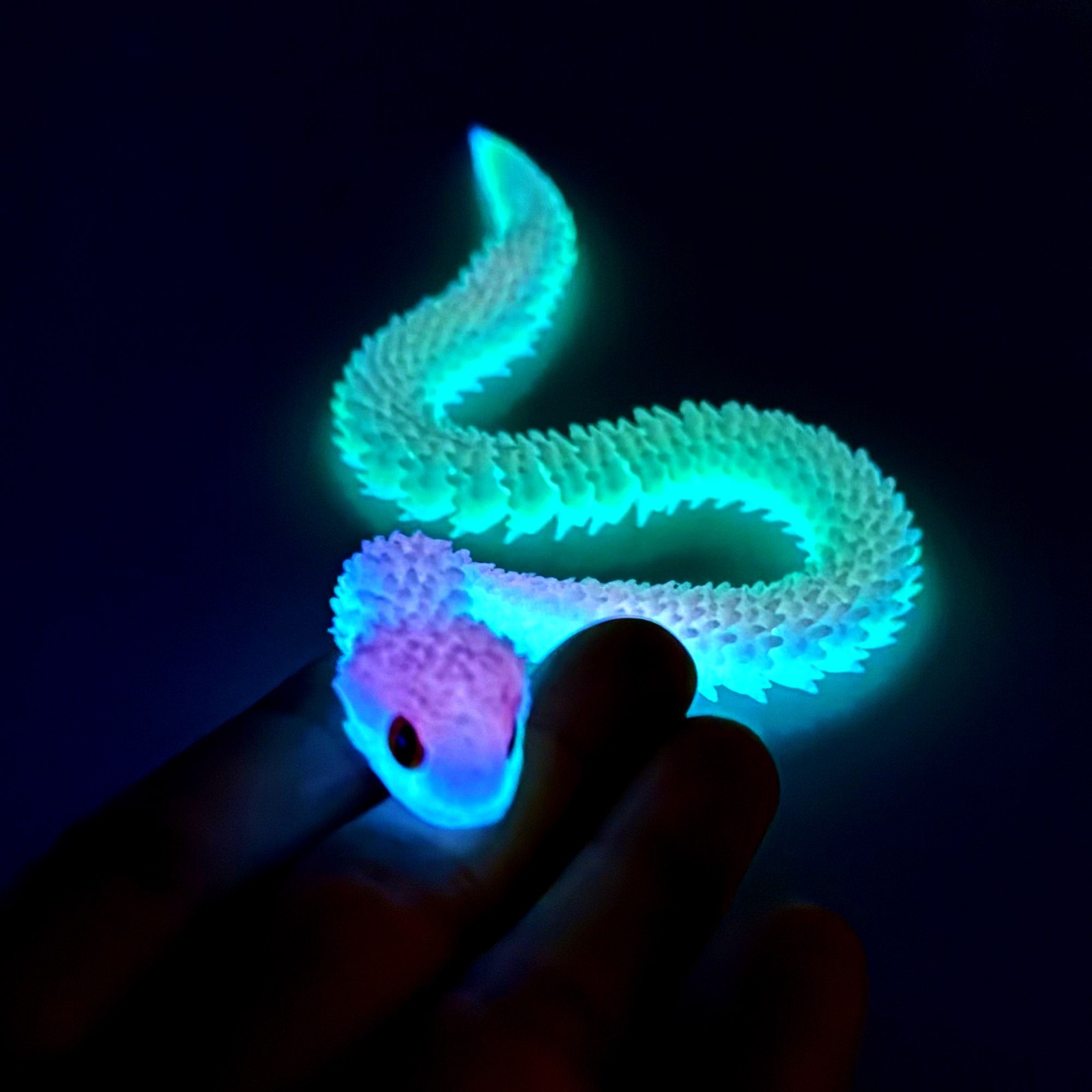 12inch 3D Printed Snake Model,Articulated Animals figure,Fidget Toys Home Decor