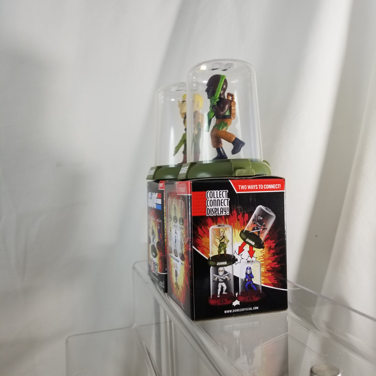 2 GI JOE Domez Mini Figures in Capsules DUKE & ROADBLOCK NEW