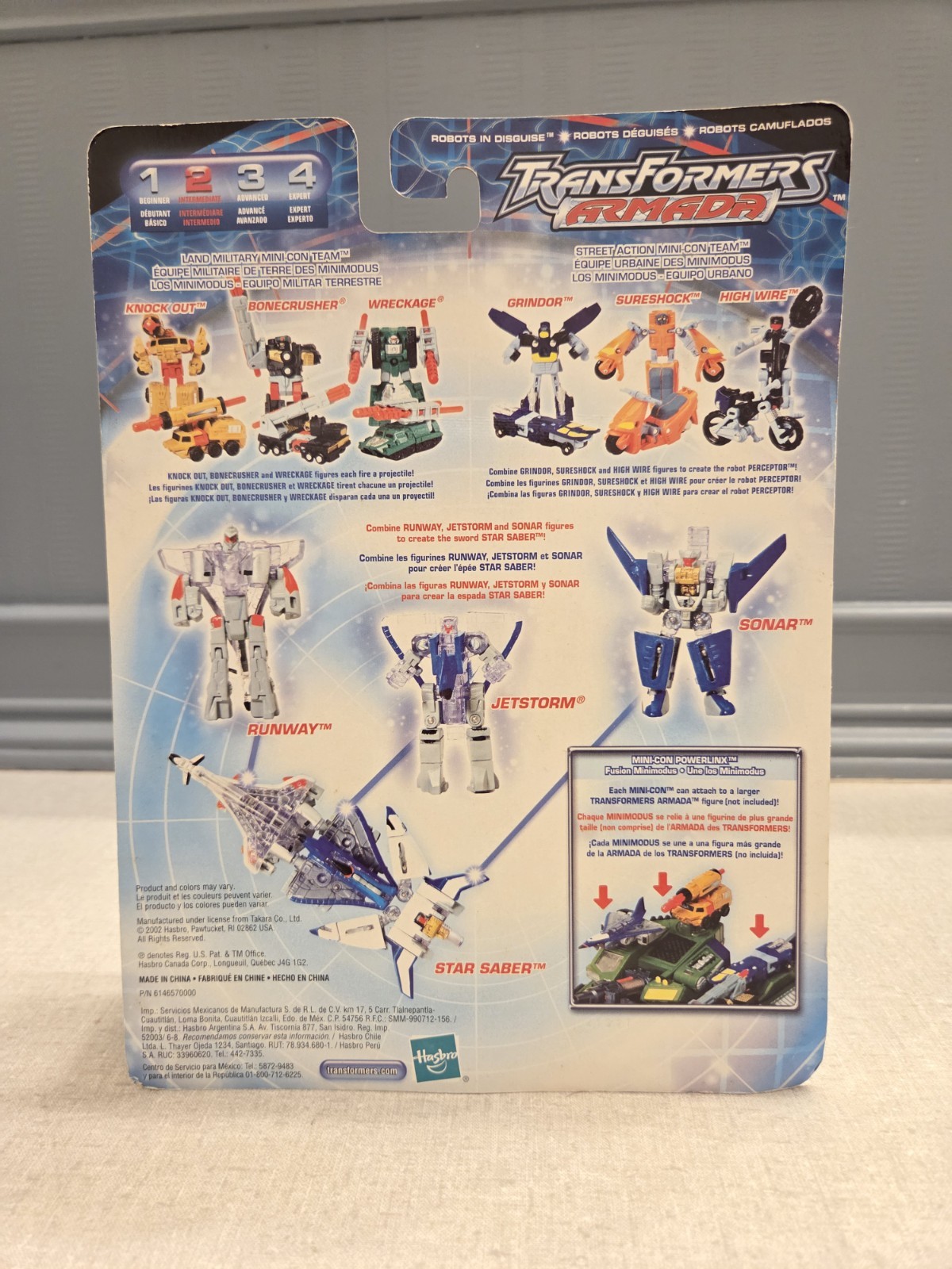 Transformers Armada Mini-Cons Air Defense Team Sealed MOSC Star Saber 2002 VTG