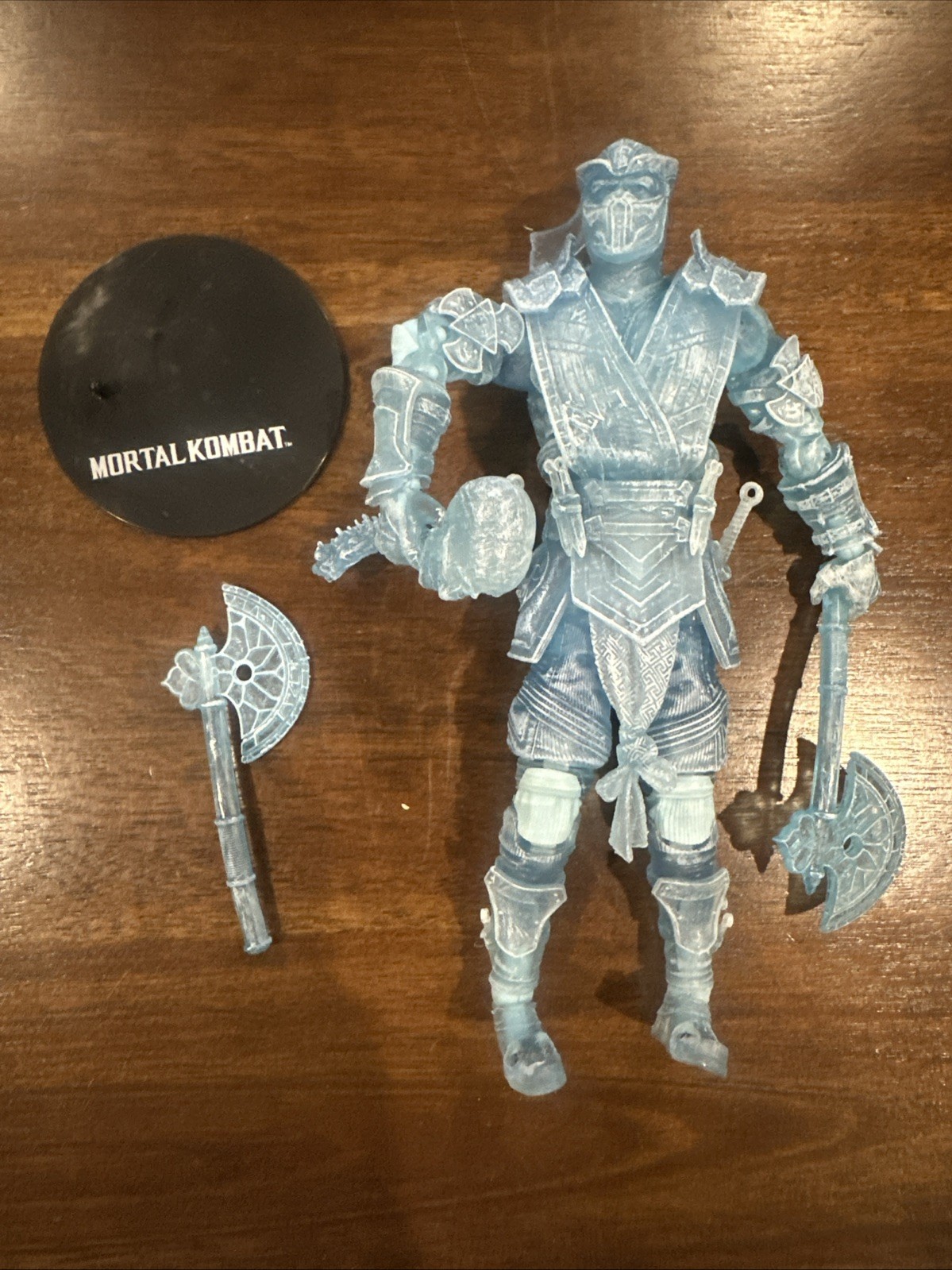 Mortal Kombat 7&Prime; Sub Zero Frozen Blue Transparent Action Figure McFarlane Toys