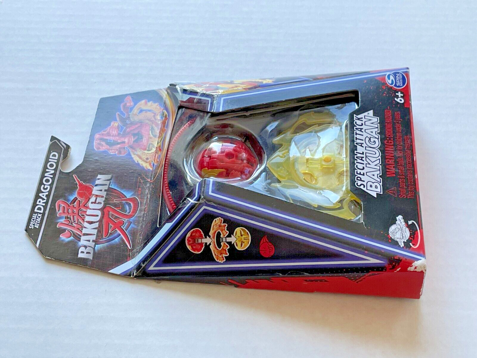 Bakugan Red & Yellow Special Attack Dragonoid ActionFigure Spin Master #20141491