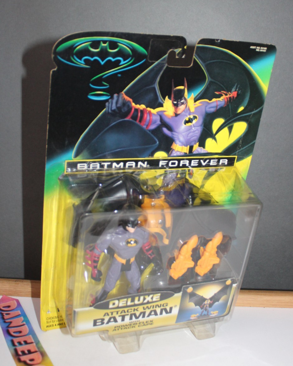Batman Forever Deluxe Attack Wing With Power Flex Attack Cape Kenner 1995 Toy