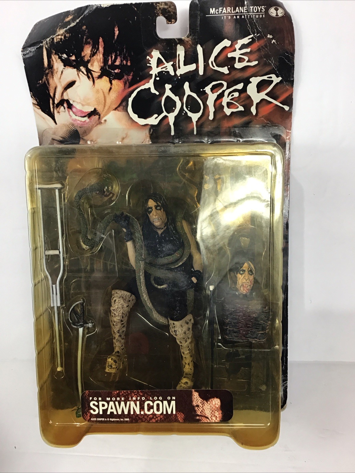 Alice Cooper Action Figure McFarlane Toy 2000 Spawn Sealed New 14 Piece Diorama
