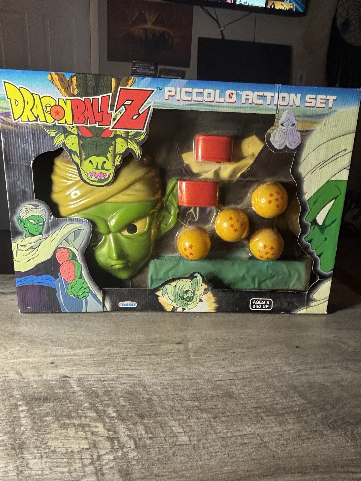 Rare 2000 Dragon Ball Z Piccolo Action Set by Quest – Factory Sealed!