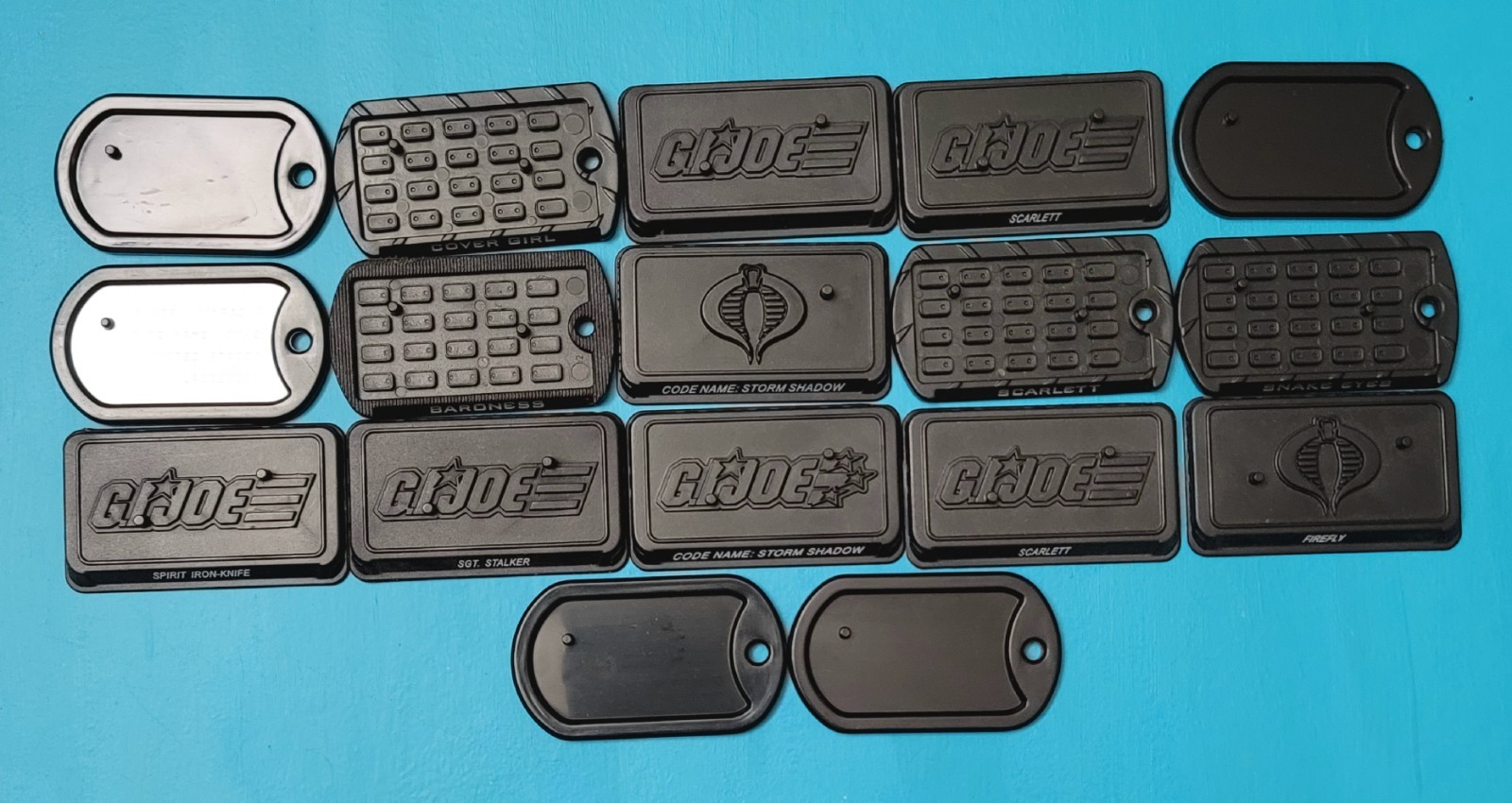 Lot of GI Joe 1:18 Action Figure Stands – 17 Pieces