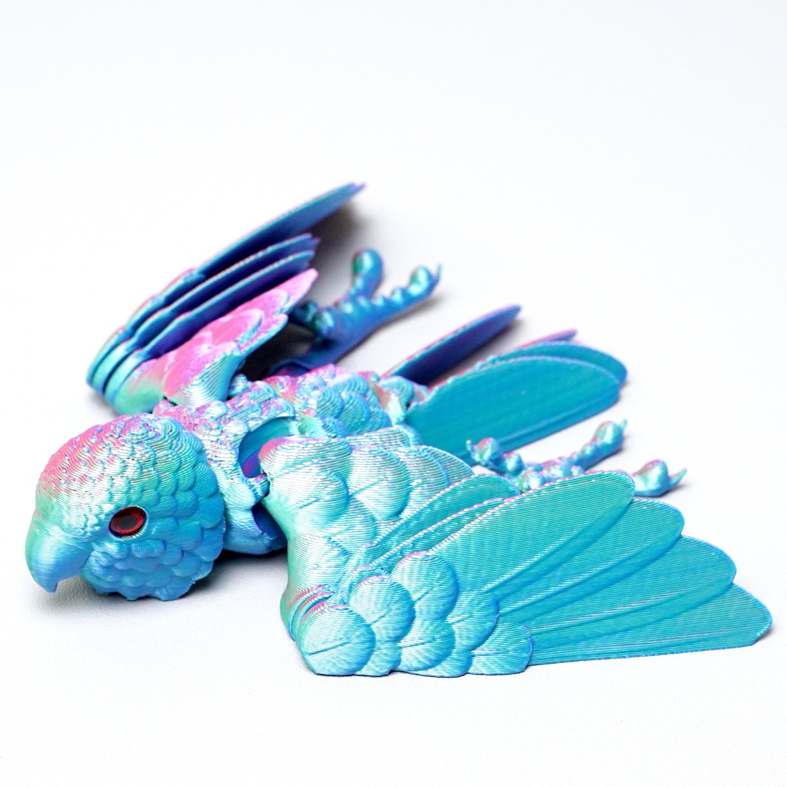 3D Printed Parrot Model,Articulated Animals figure,Fidget Toys Home Decor