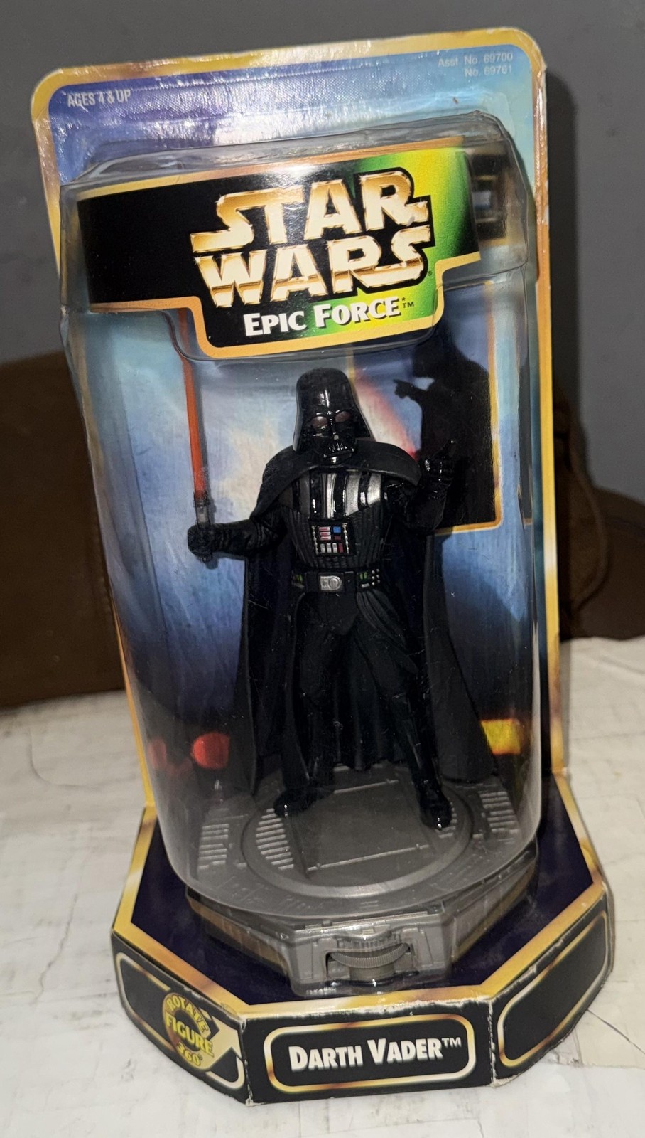 Vintage 1997 Star Wars Epic Force Darth Vader 6in Black Kenner New Boxed Figure