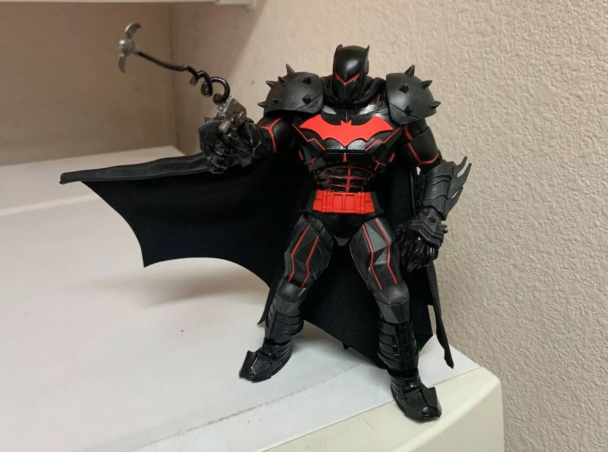 Custom Batman HellBat Mcfarlane Cloth CAPE ONLY 1:12 Dc Collectibles NOT FIGURE