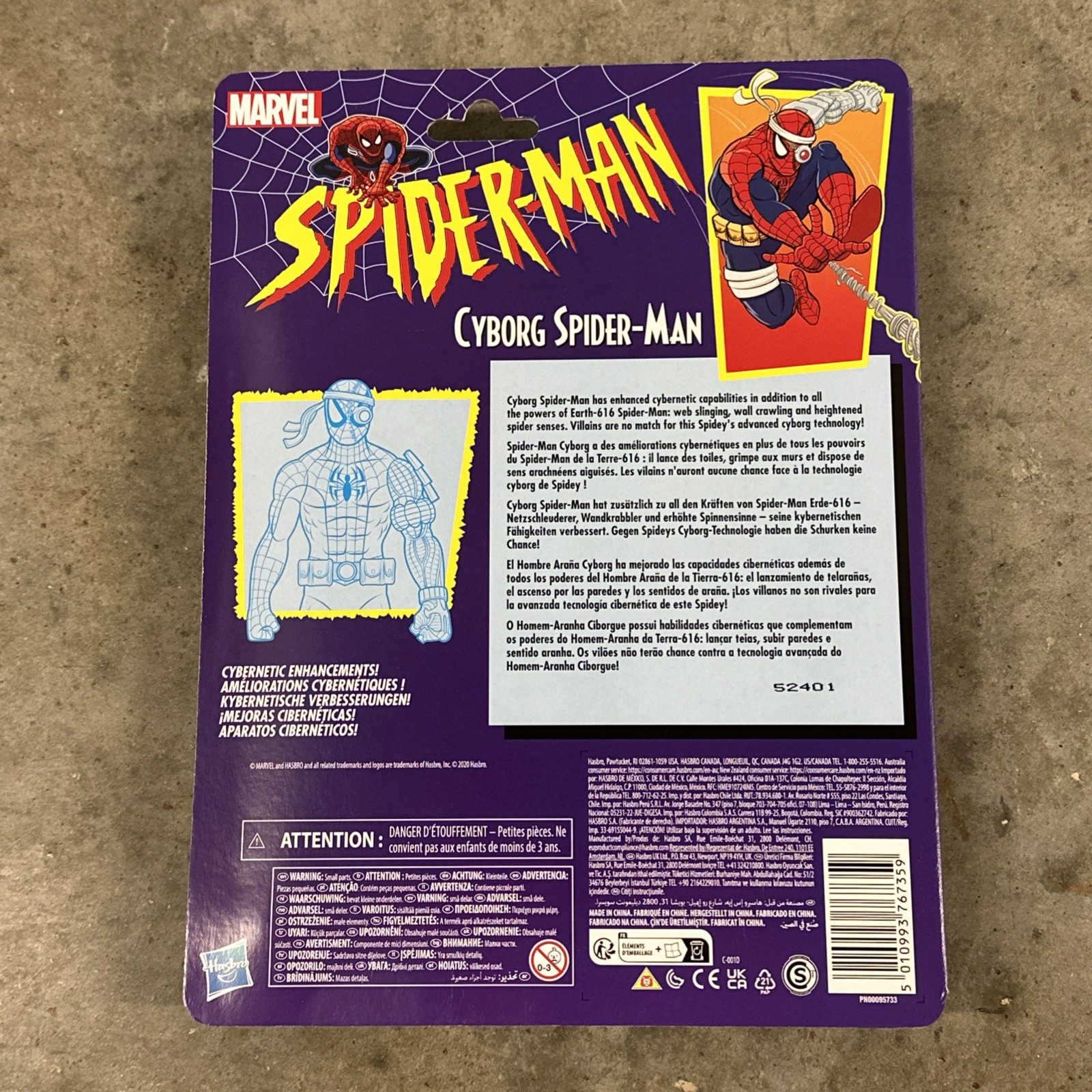 Hasbro Marvel Legends Retro Cyborg Spider-Man 6&Prime; Action Figure – Multicolored