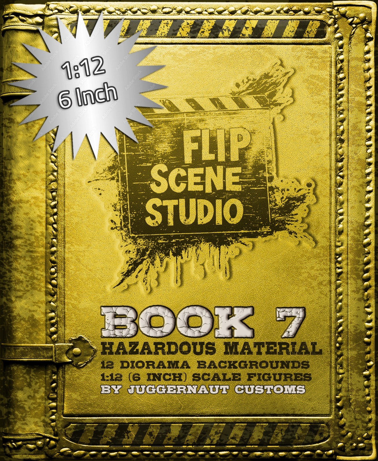 Flip Scene Studio Book 7 Hazardous Material Action Figure Diorama 6&Prime; 6 Inch 1:12