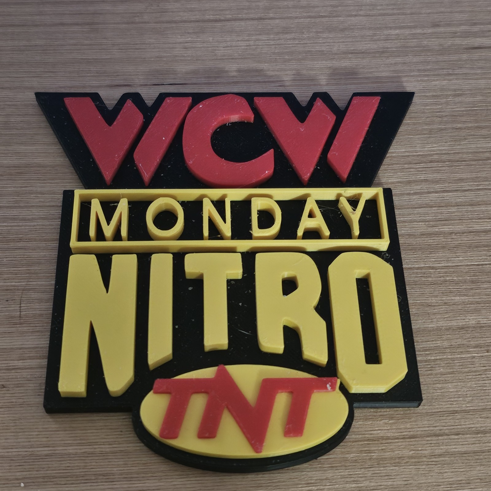 WWE Mattel SMALL WCW Nitro Version 2 Logo Accessory