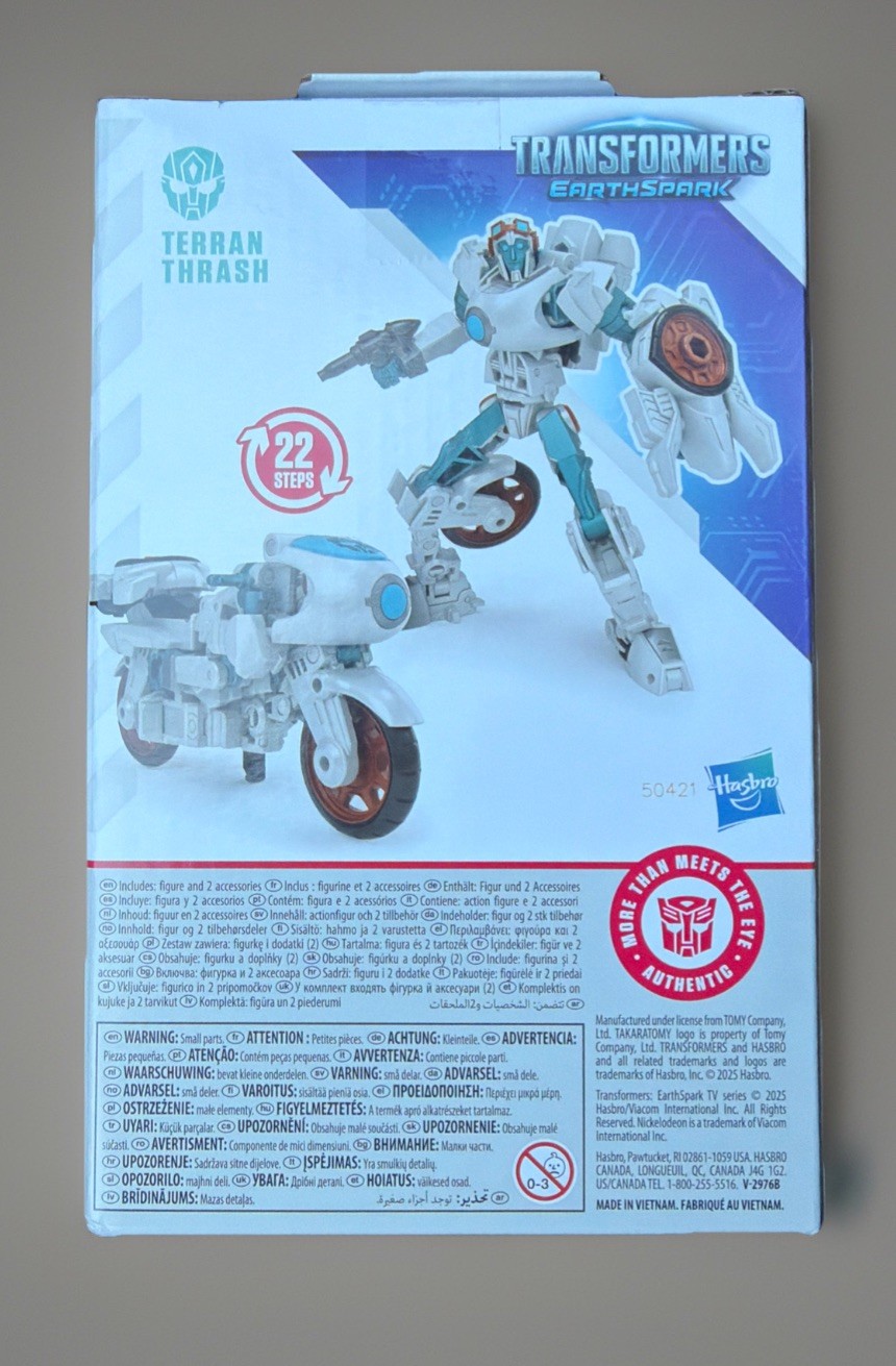 Transformers Earthspark Terran Thrash Deluxe Class – 2 in 1 22 Steps Hasbro
