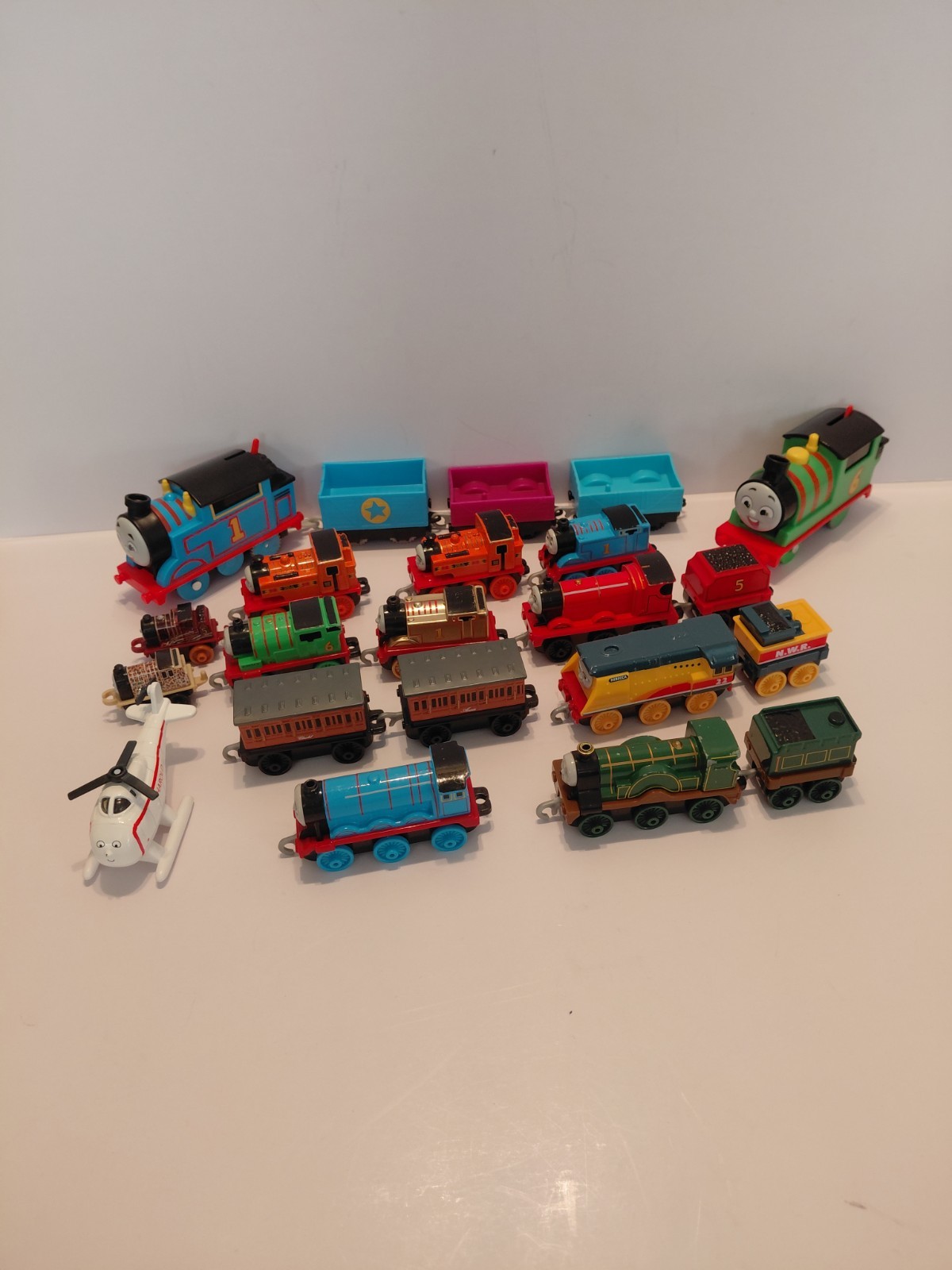 Lot Of 22 Thomas The Tank Engine Diecast & Motorized Train Lot