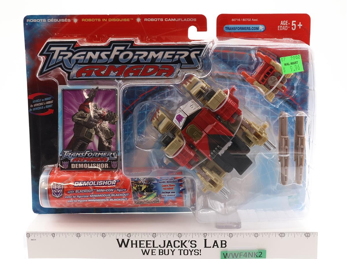 Demolisher Transformers Armada 2003 Hasbro Action Figure NEW MISB SEALED