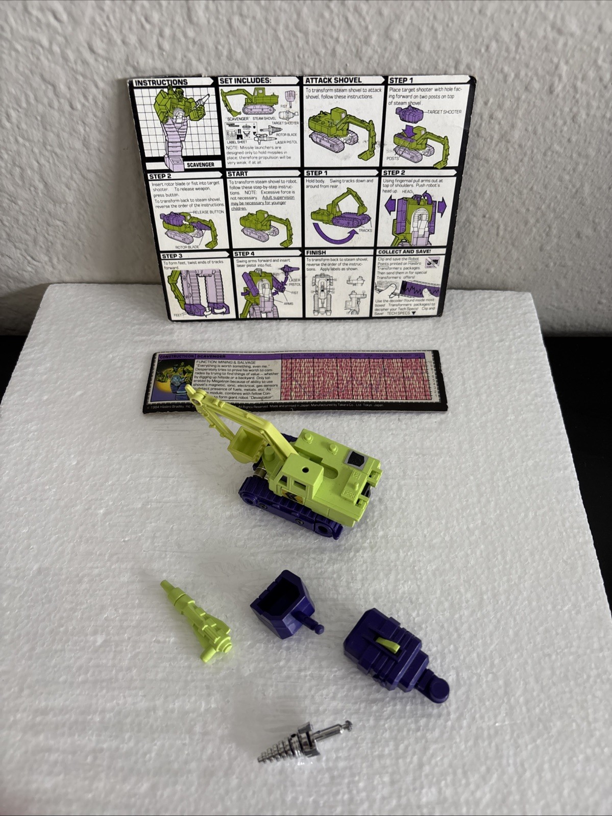 G1 SCAVENGER COMPLETE CONSTRUCTICONS DEVASTATOR TRANSFORMERS
