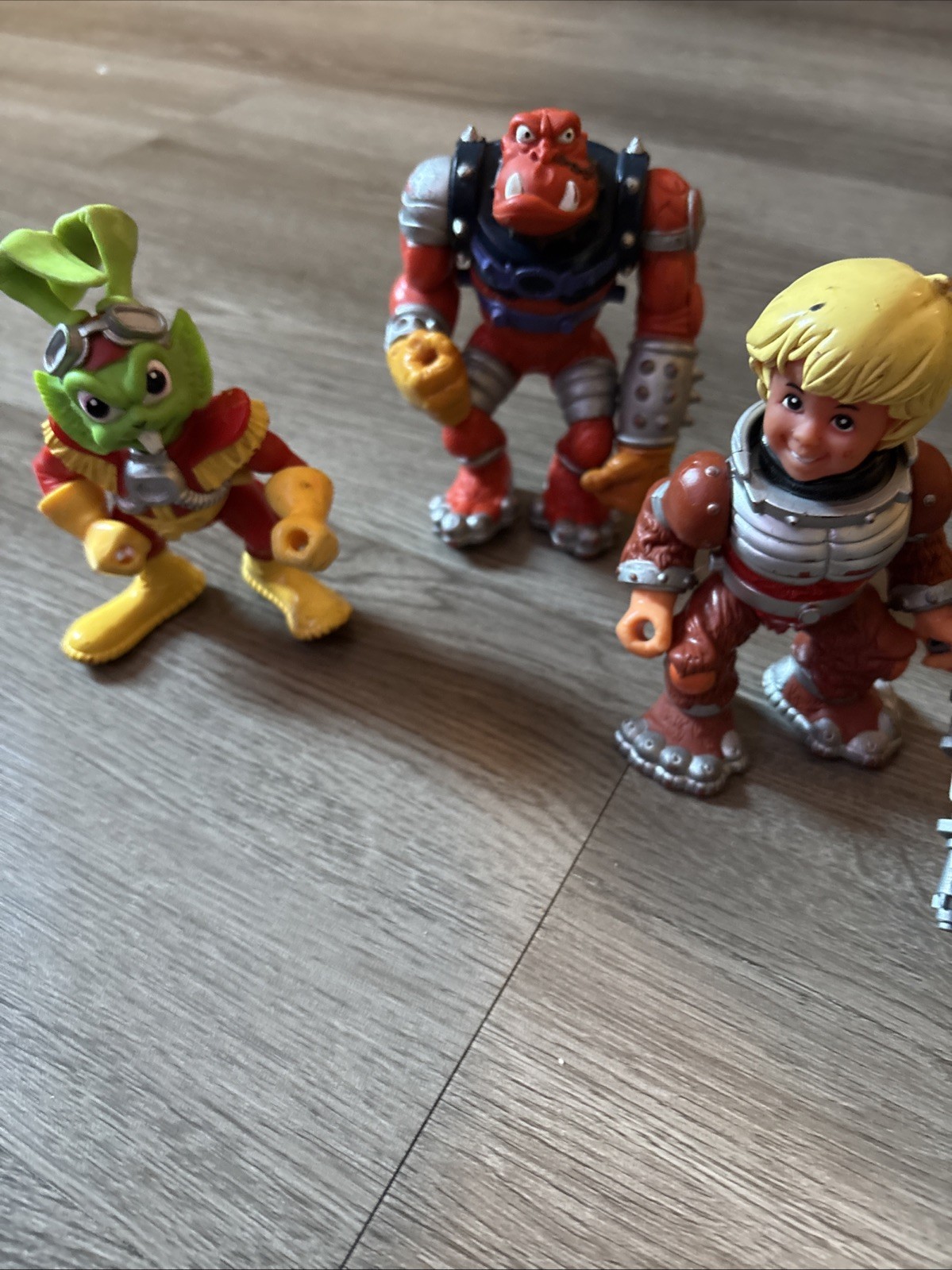 Lot of 3 Original Bucky O Hare Figures W/ 2 Weapons And Cape