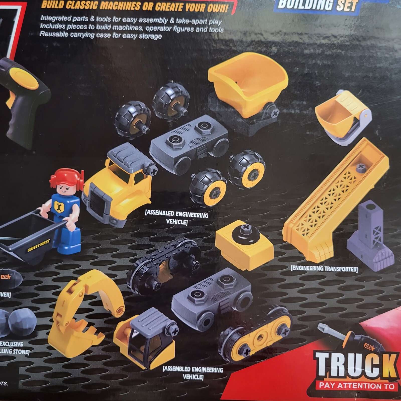 4 In 1 TAKE APART CONSTRUCTION MACHINE, JOYIN 10945 CONSTRUCTION TEAM