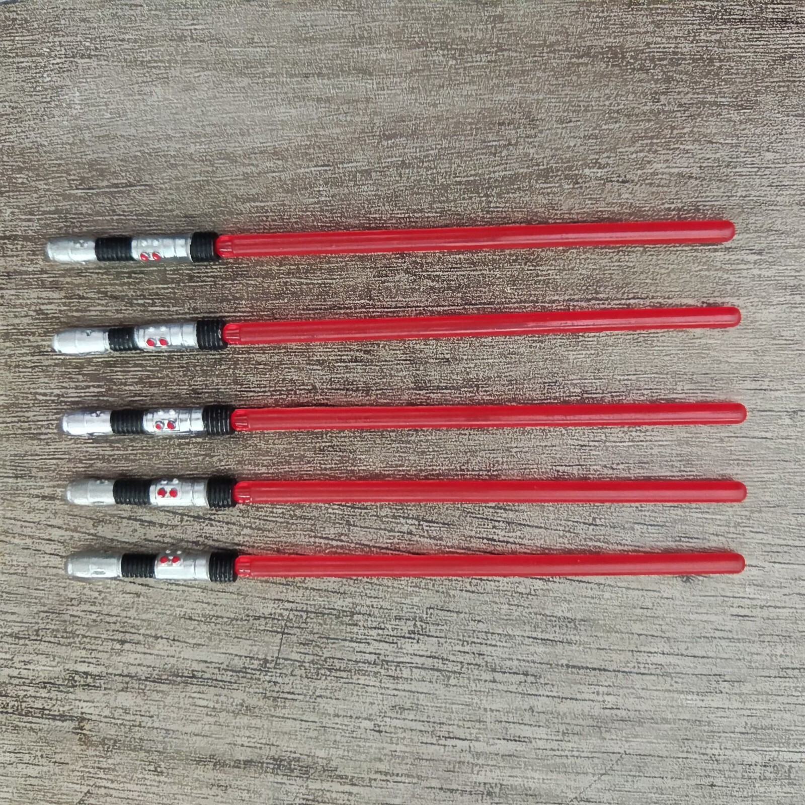 Lot of 5pcs 1:12 Scale Star Wars Red Lightsaber Sword Weapon for 6&Prime; Figure