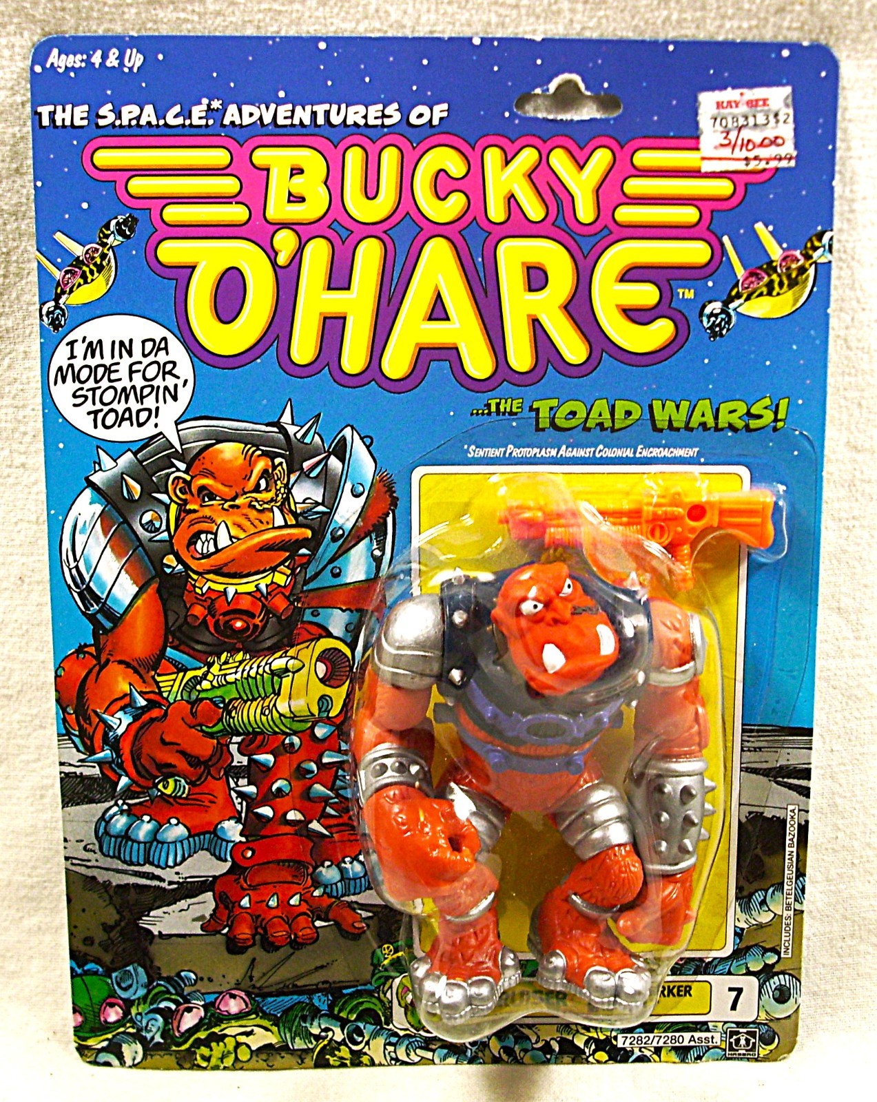 1990 Hasbro ☆ Bucky O&rsquo;Hare ☆ Toad Wars ☆ BRUISER ☆ Action Figure ☆ L@@K!
