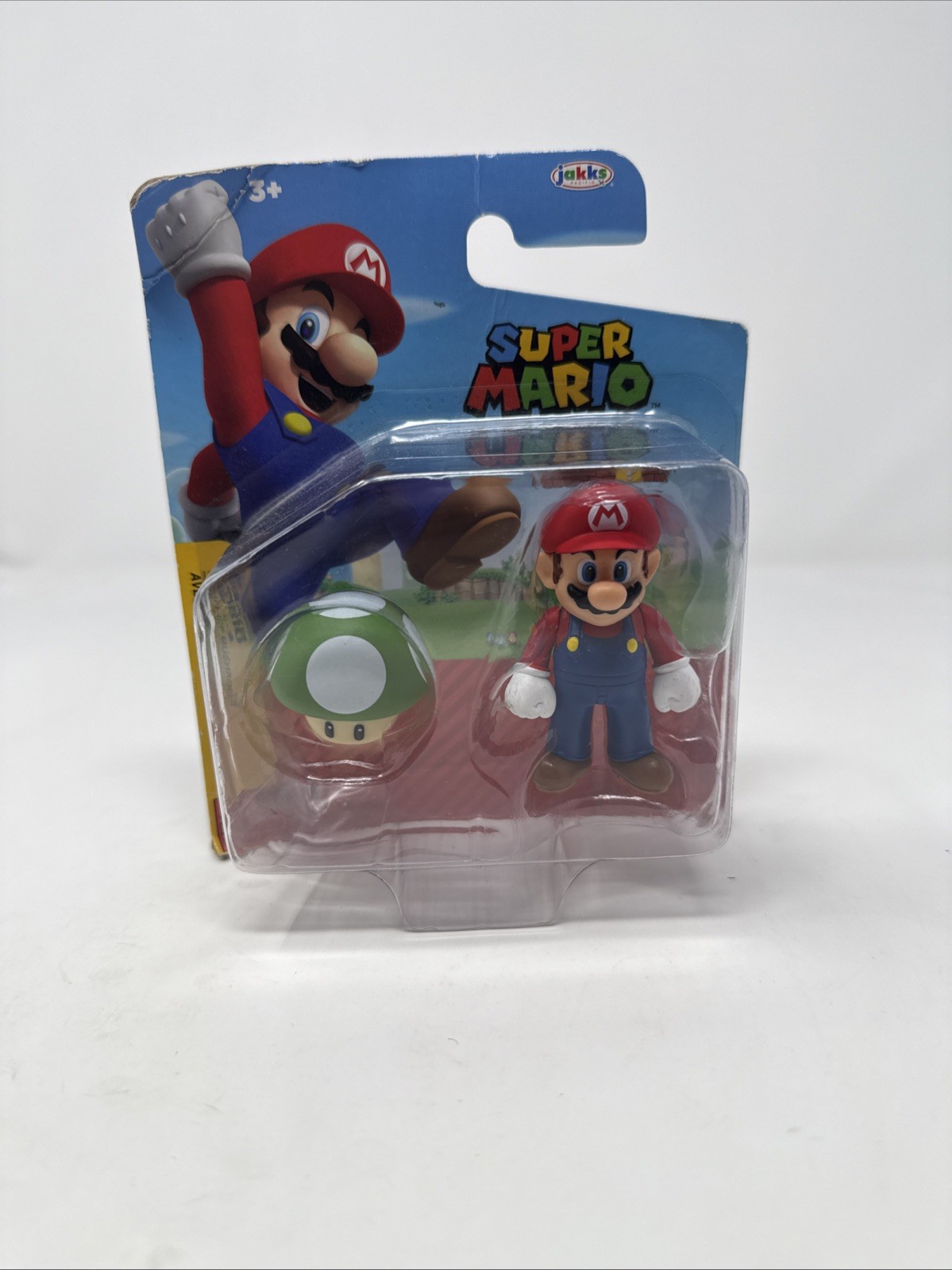Super Mario And 1-up Mushroom Jakks Pacific Nintendo Action Figure ~ NEW