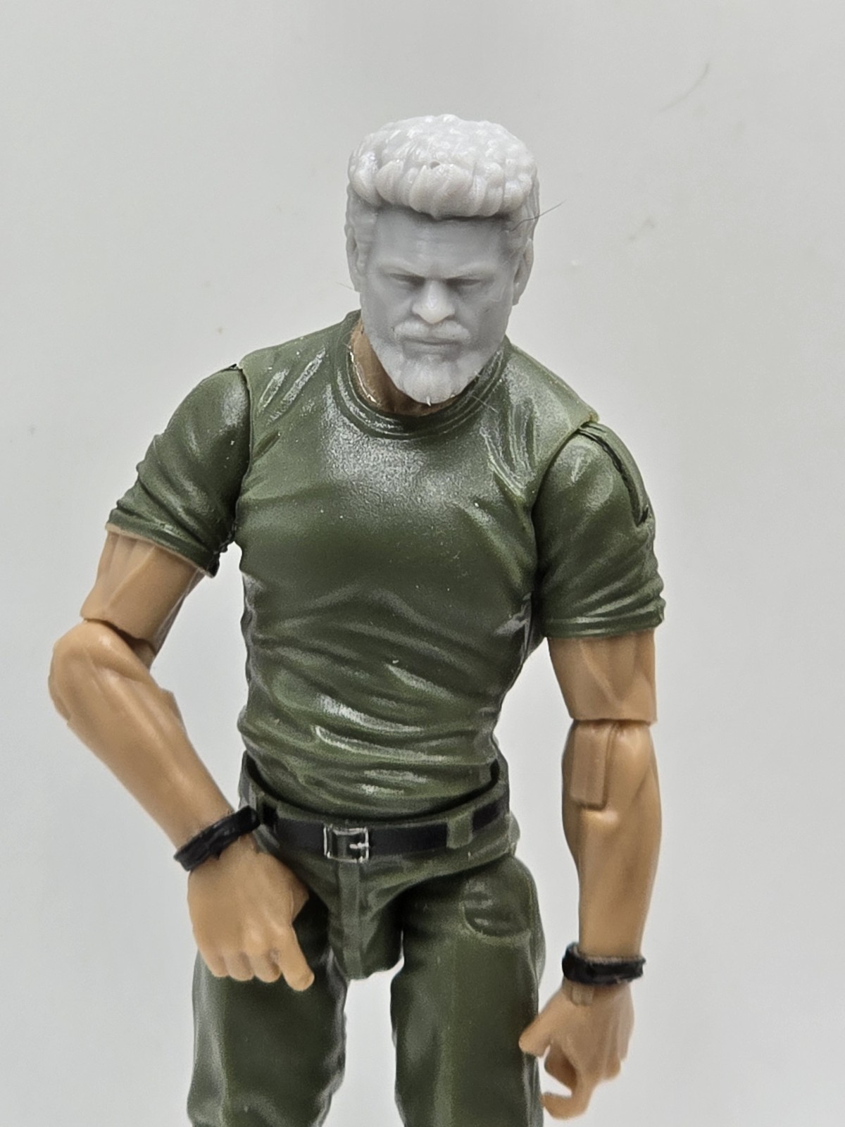 3d Printed BUTCHER NORMAL HEAD 1:18 3 3/4&Prime; GI Joe 25th Anniversary B102