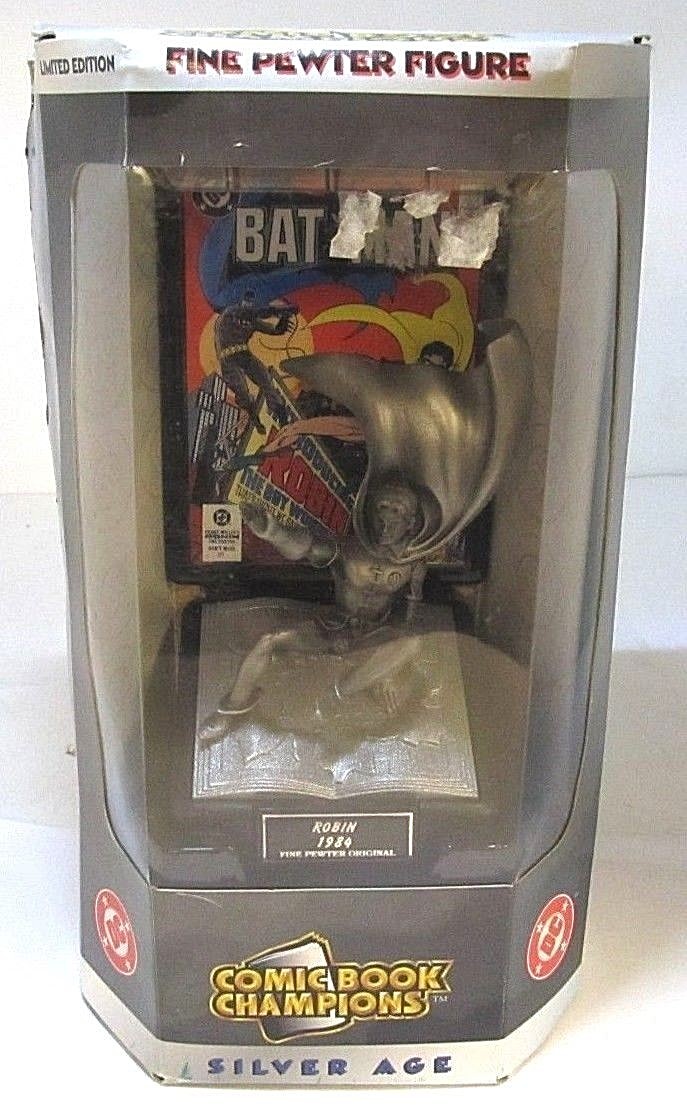 DC Comic Book Champions ROBIN Fine Pewter Silver Age Figure 1996 Limited Edition