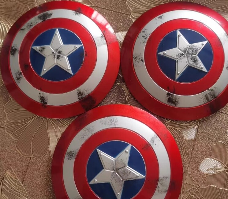 Handheld Shield Alloy Model for 12&Prime; 1/6 Scale Captain America Action Figure Toys