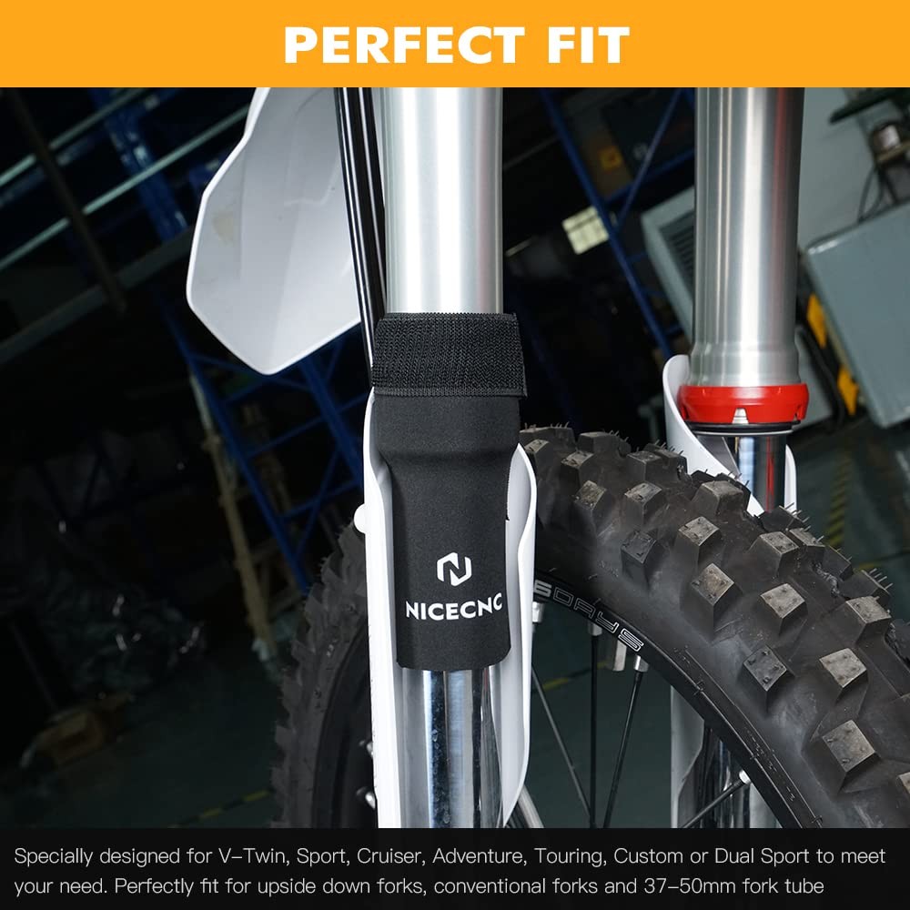 6&Prime; Fork Seal Protectors Universal Fork Cover Boots Compatible with 37-50mm Up…