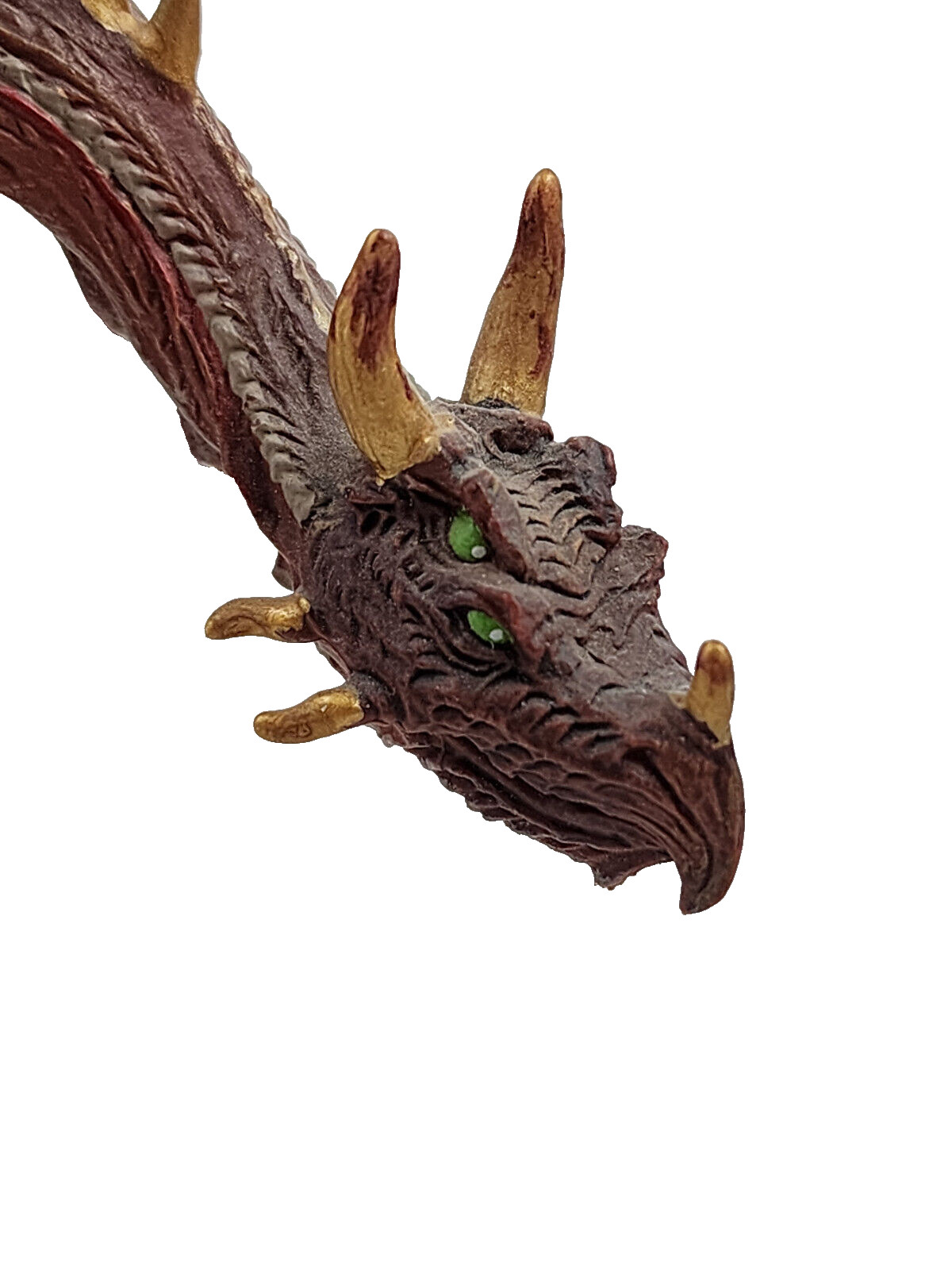2 Safari Dragons: Brown Red Mountain & Hydra Silver Metallic Purple Mythical Lot