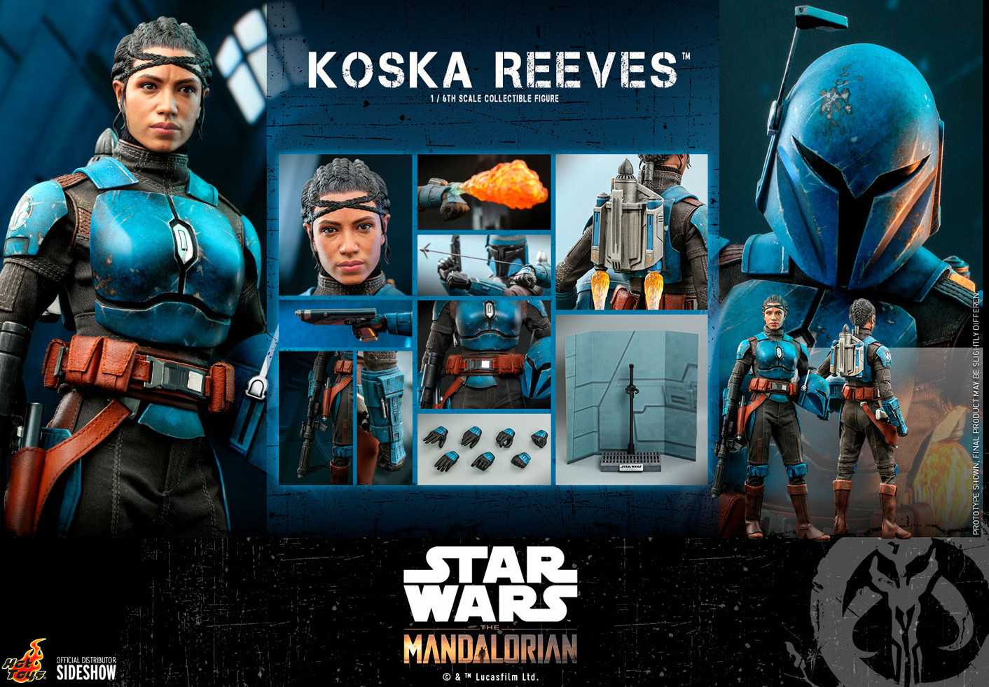 Hot Toys TMS069 Koska Reeves 1/6 Scale figure Star Wars The Mandalorian – NEW