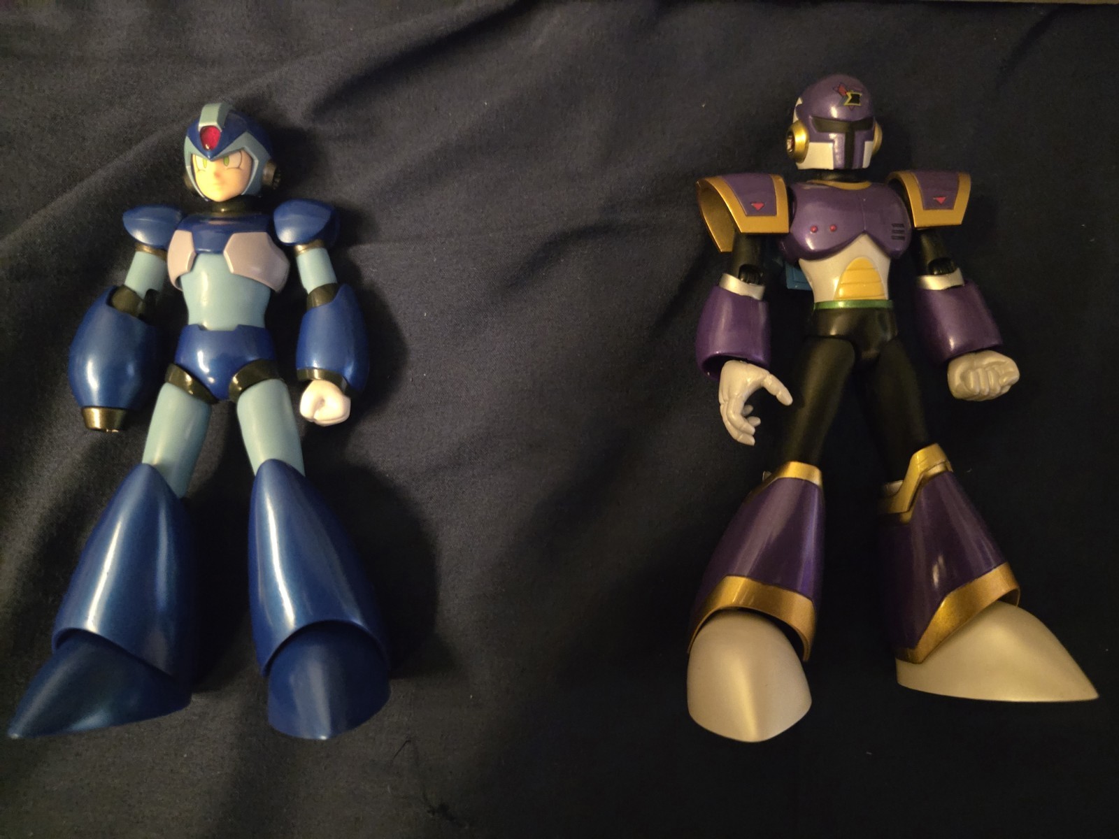 Bandai D-Arts Mega Man X & Vile Action Figure Lot 2 w/ Boxes, Hands, Cannon