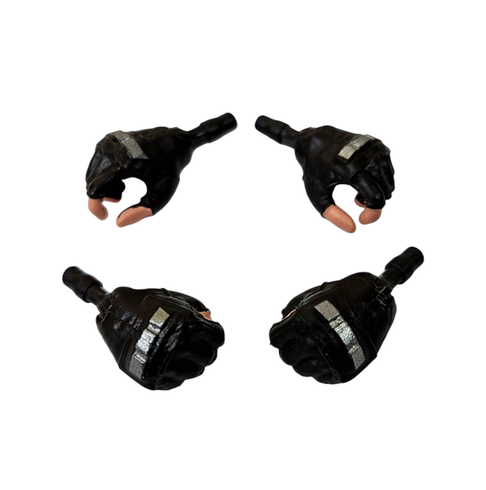 MARVEL LEGENDS HANDS FISTS FINGERLESS GLOVES CUSTOM KITBASH FIGURE 4pc PART ONLY