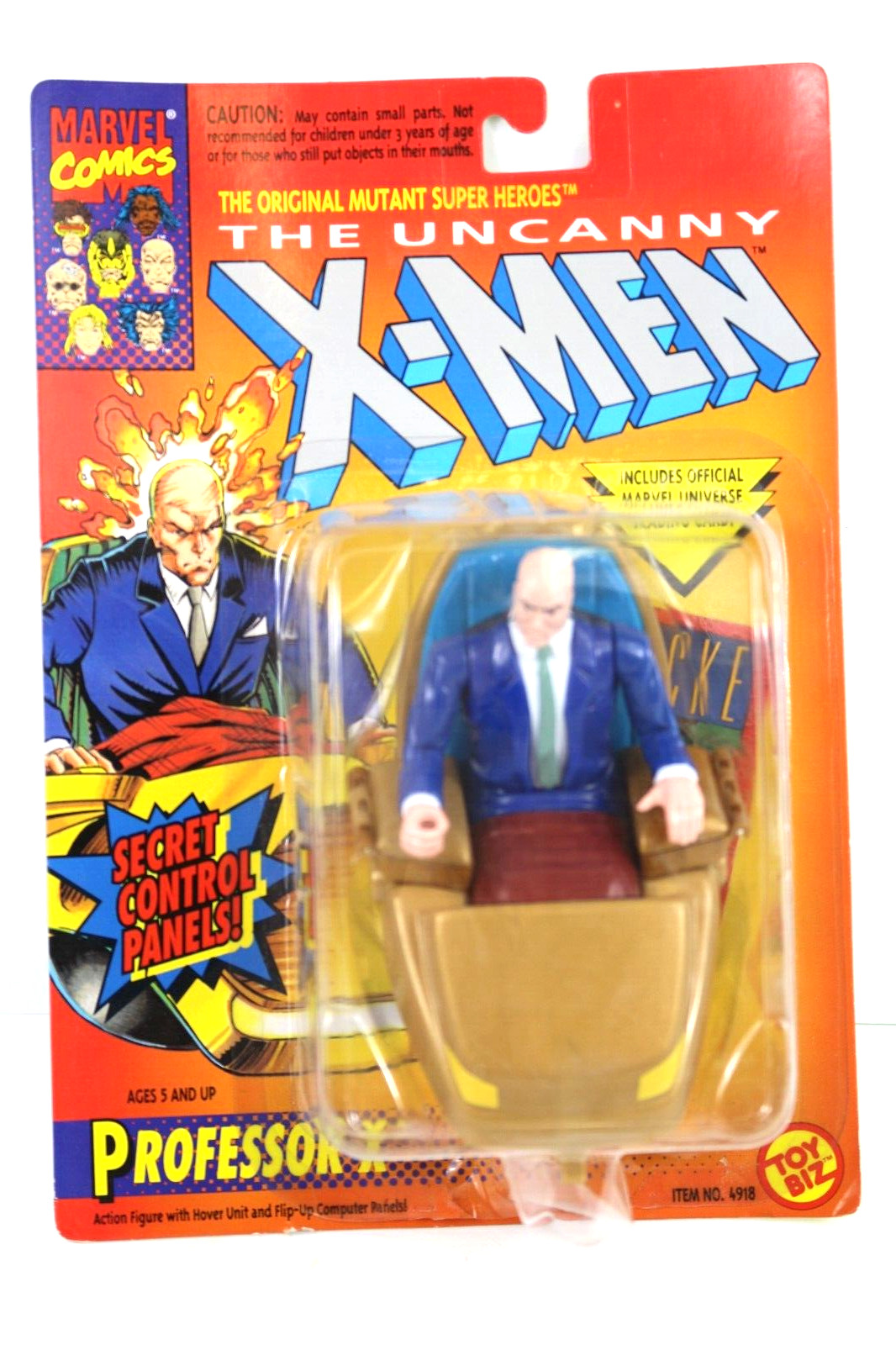Vintage The Uncanny X-Men Professor X Toy Biz 1993 Mint on Card