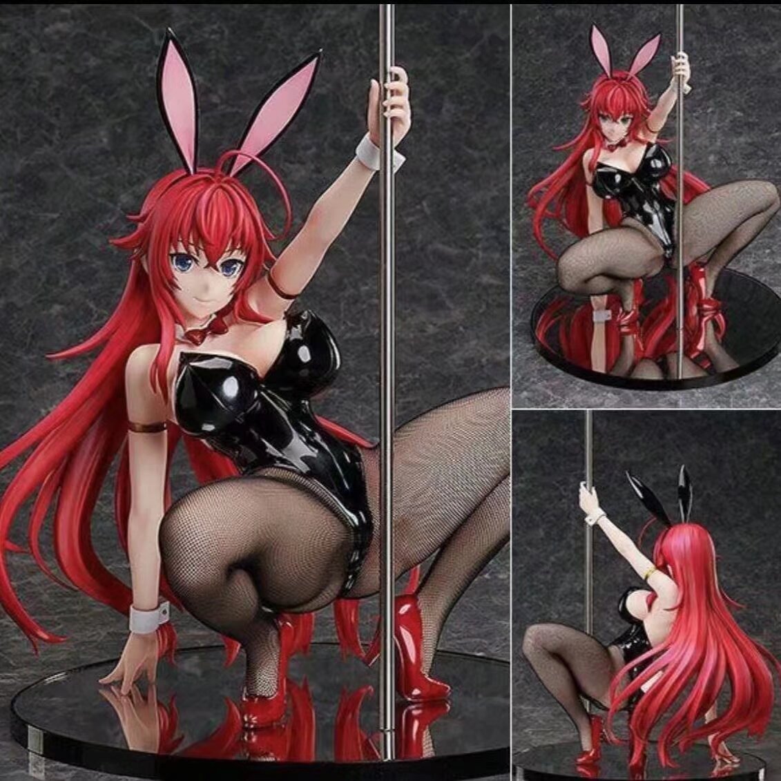 Anime High School D x D HERO Rias Gremory Bunny B-style FREEing Figure Toys 36cm