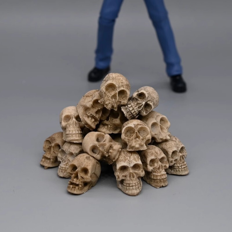 1/12 Scale Skull And Bones Scene Accessories Model For 6&Prime; Action Figure Body