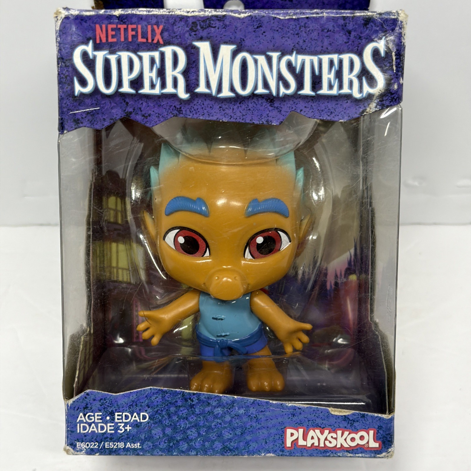 Netflix Super Monsters Spike Gong Playskool Statue Figure *RARE* Package Damage