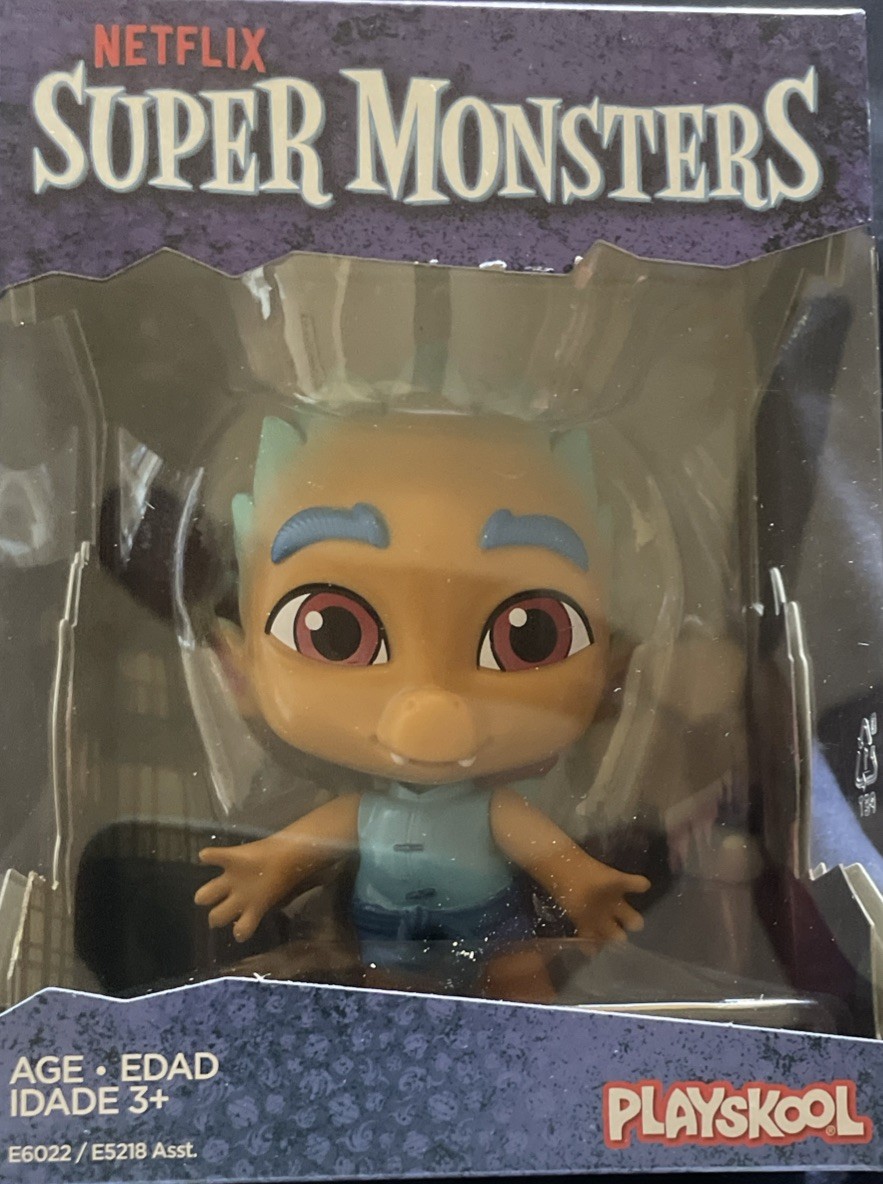 Netflix Super Monsters Spike Gong Figurine Playskool Statue Figure Hasbro Doll
