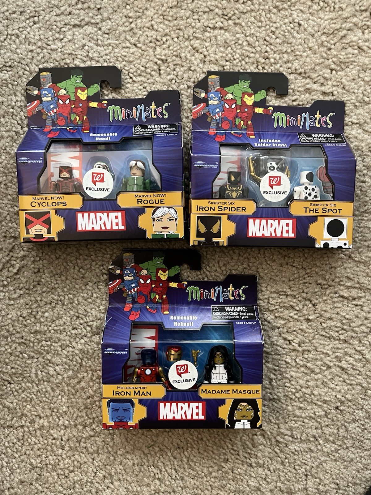 Marvel Minimates TRU 26 Complete Set Cyclops Rogue Madame Iron Man Spot Sinister