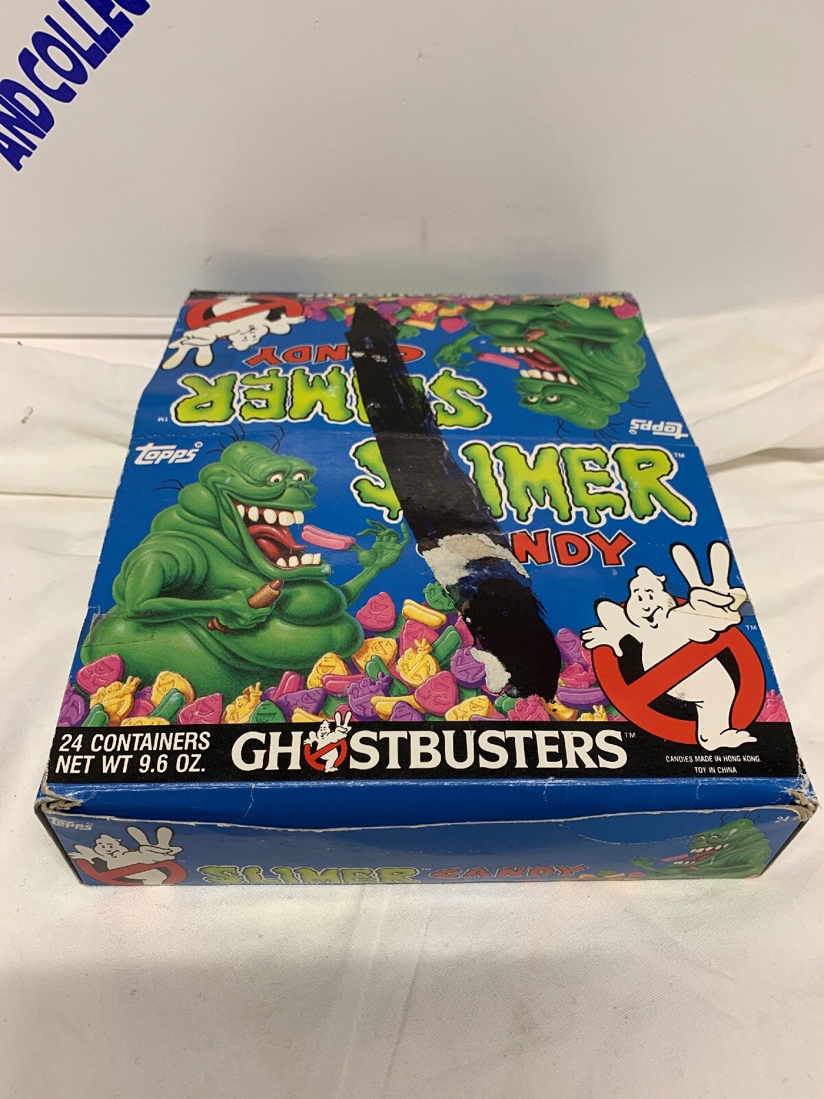 TOPPS GHOSTBUSTERS SLIMER 1989 HEAD BUST CANDY BOX CONTAINERS DISPENSER 20 PIECE