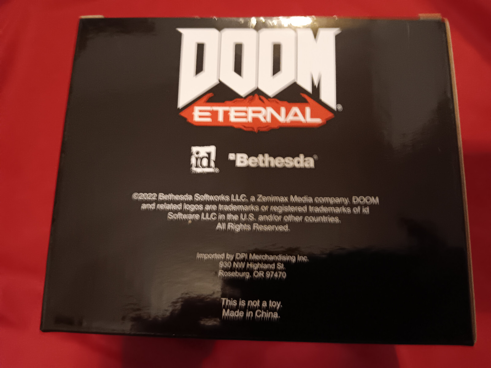 Doom Eternal Mini Gladiator Figure Sticker Collectible Polyresin Figurine Statue