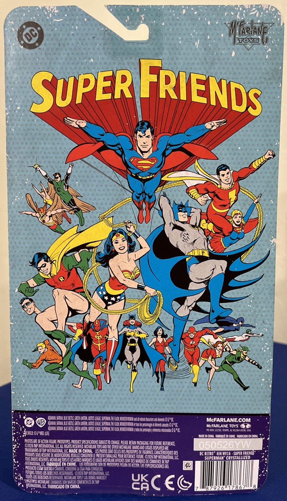 DC Super Friends Wave 16 SUPERMAN Crystallized Platinum Edition McFarlane 2026