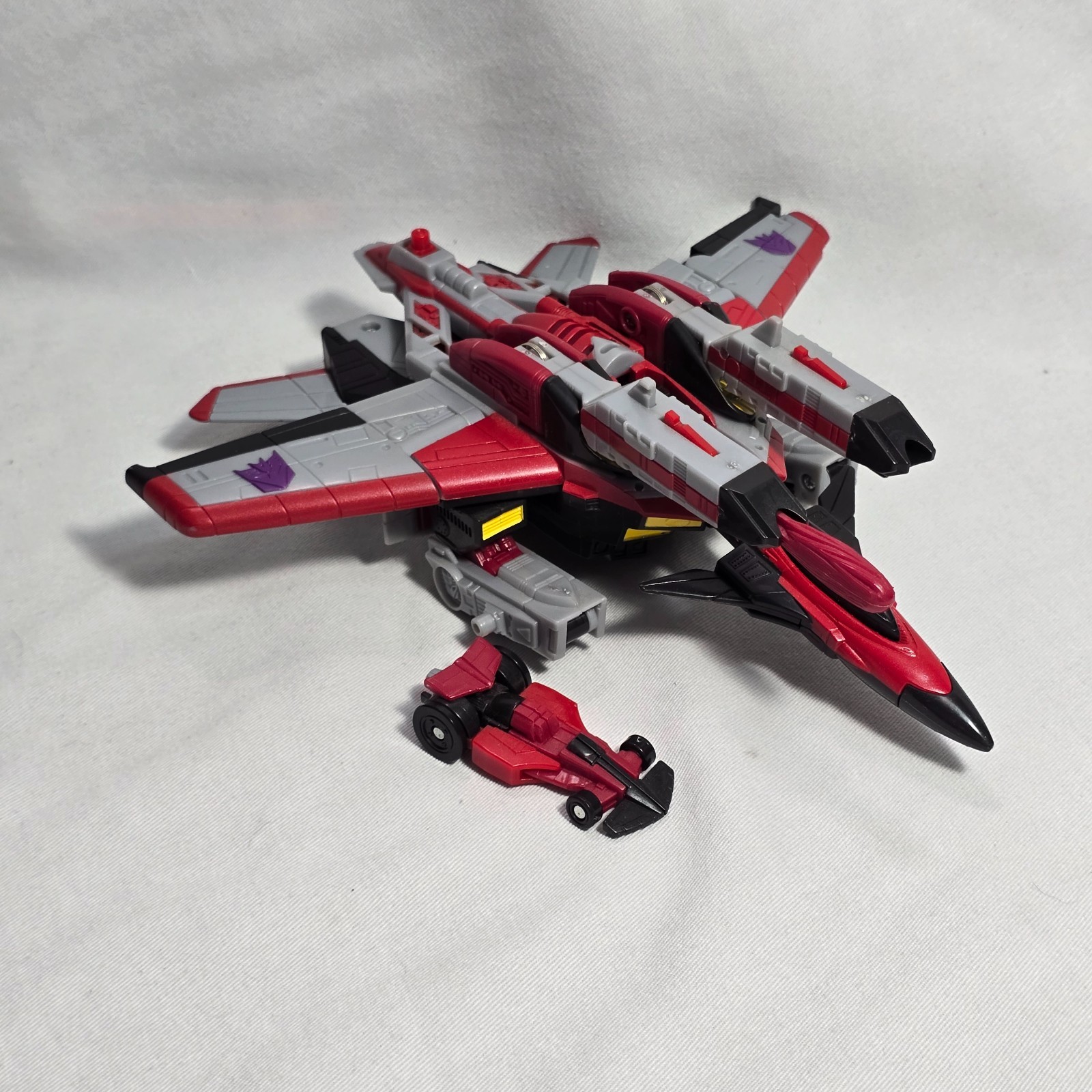 Transformers Armada 2003 Max-Cons STARSCREAM w/ Swindle – Near Complete