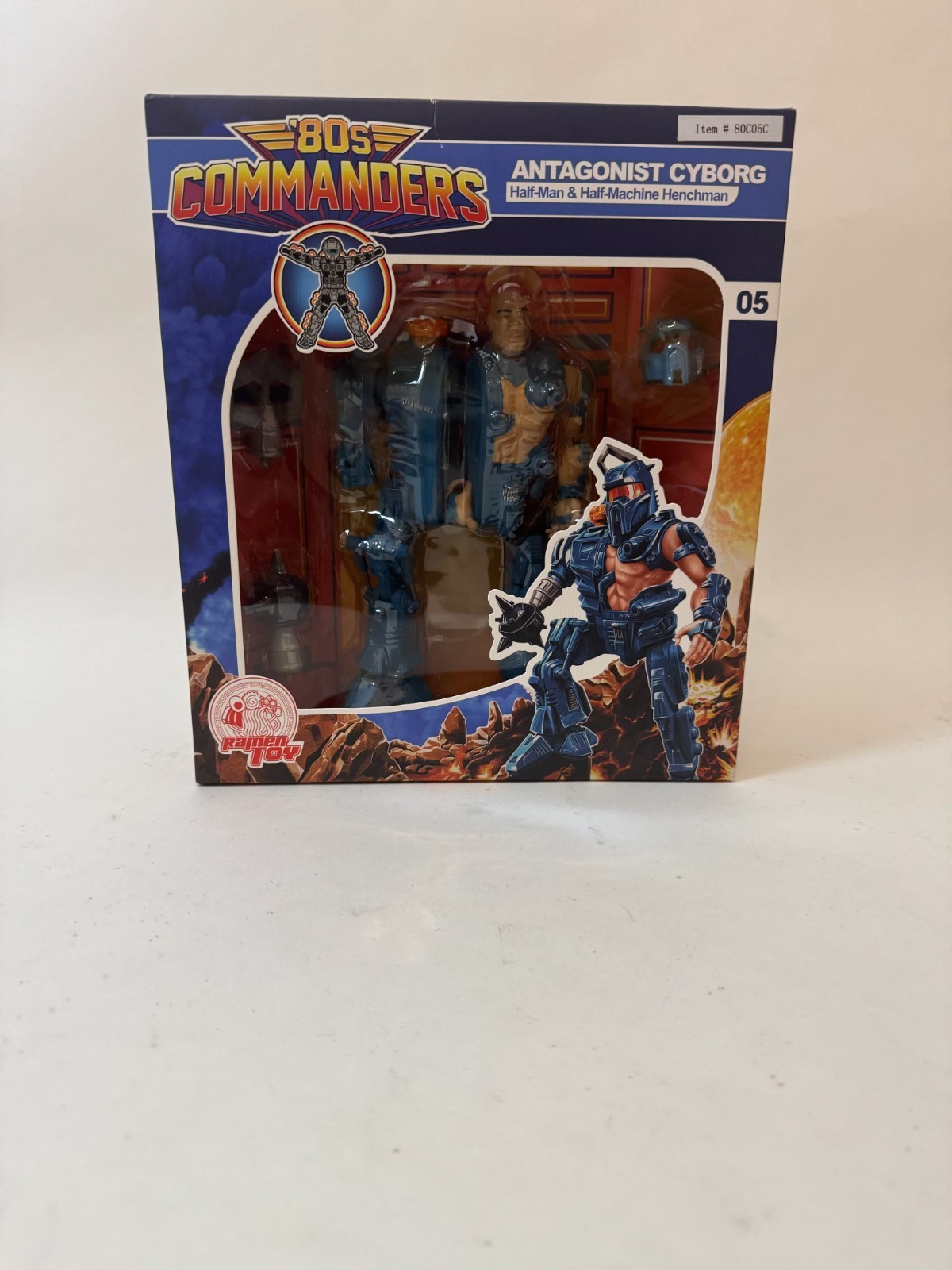 Ramen Toy 80s Commanders Antagonist Cyborg Hacker figure NEW Hacker Villain