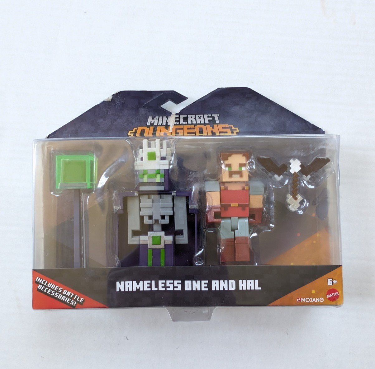 Minecraft Dungeons Nameless One & Hal Action Figure Set NIB 2019 Mattel Mojang